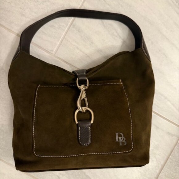 Dooney & Bourke Medium Annalisa Suede Lock Sac Hobo Bag - Picture 1 of 5
